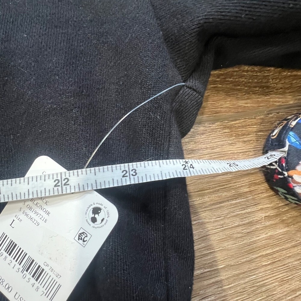 FP Movement By Free People High Jump Full-Zip Sweatshirt, Sz Large, Black/Gray - Picture 8 of 16